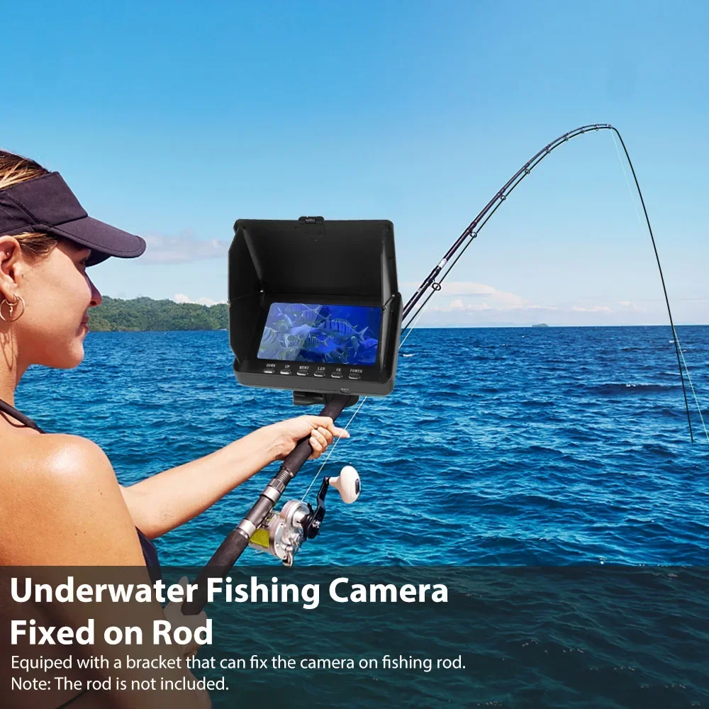 Fish Finder Cable - Fishfinder 5,0 inch LCD-scherm onderwatervissen camera