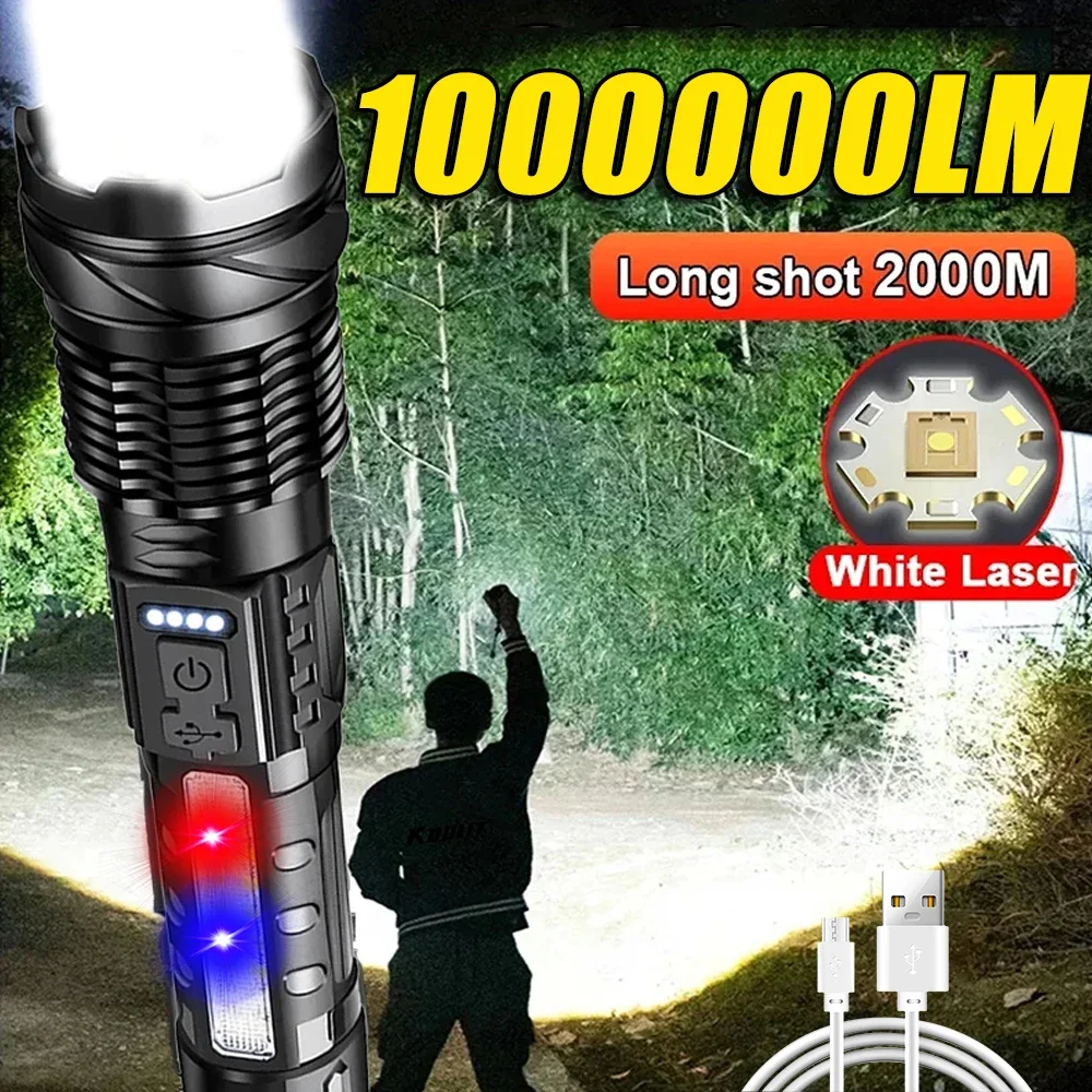 Fishing Light - Krachtige LED-zaklamp Oplaadbare campinglamp met zijlicht