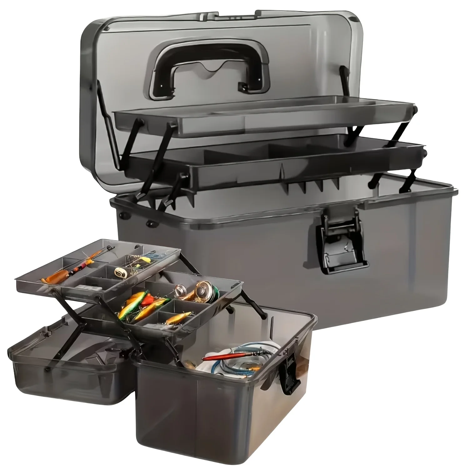 Fish Finder Case - Duurzame PE visuitrusting koffer | Grote
