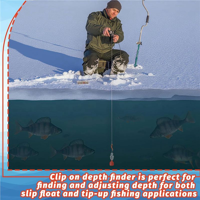 Fishing Depth Finder - Clip-on dieptemeterinstrumenten voor oceanen, meren, rivieren