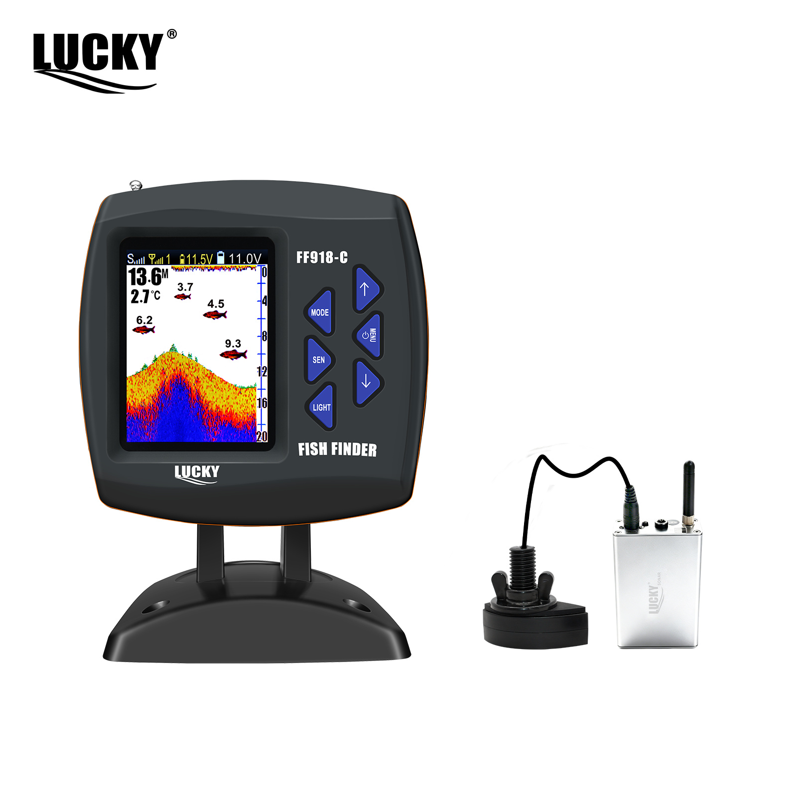 Fish Finder Cable - Lucky FF918 draadloze afstandsbediening boot viszoeker