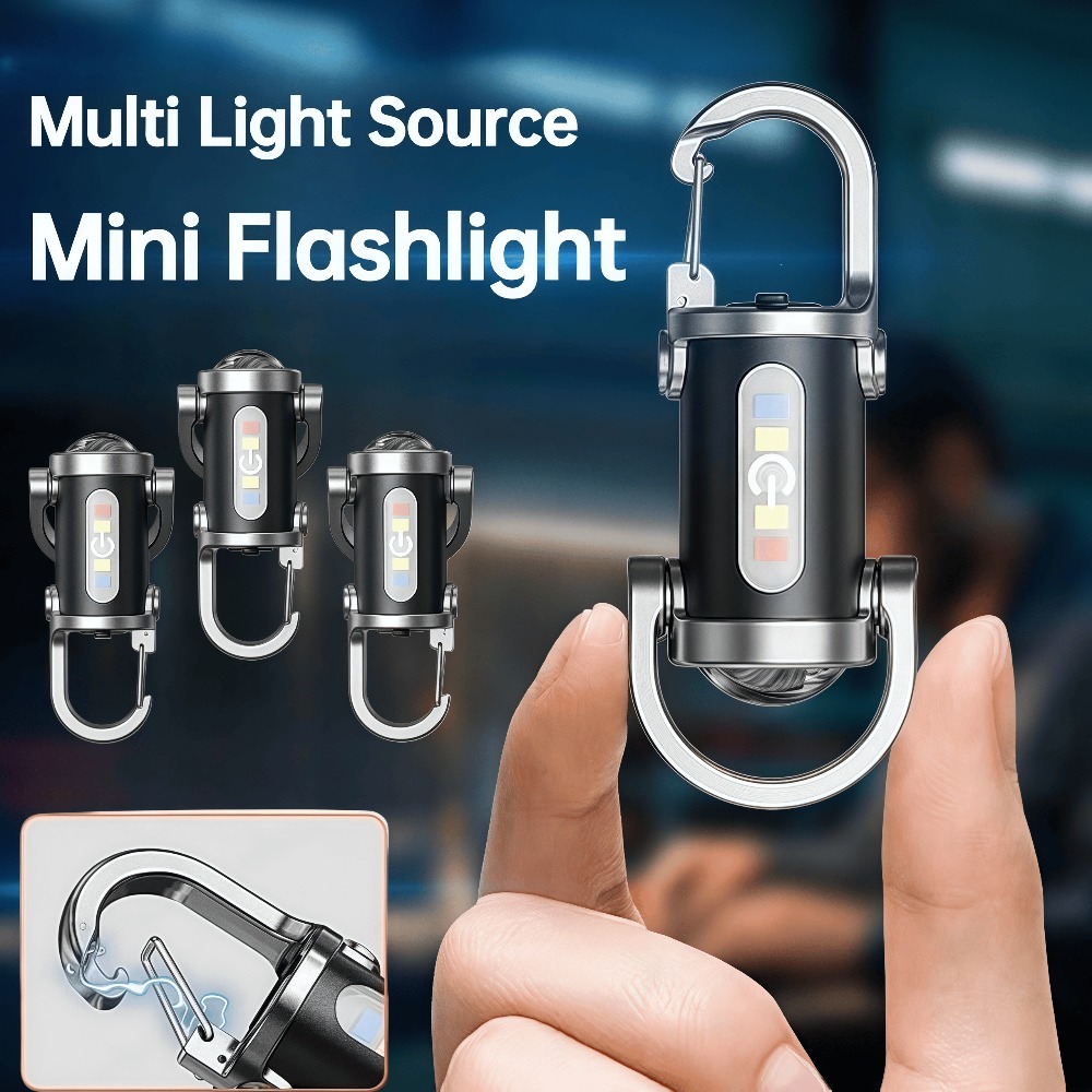 Fishing Light - Draagbare sleutelhangerlamp Mini-sleutelhangerzaklamp Oplaadbare waterdichte zaklamp