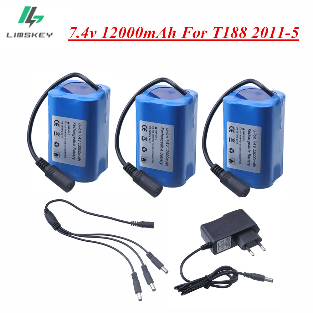 7.4V 12000mAh Batterij met USB - Fish Finder Charger recensie en prijs