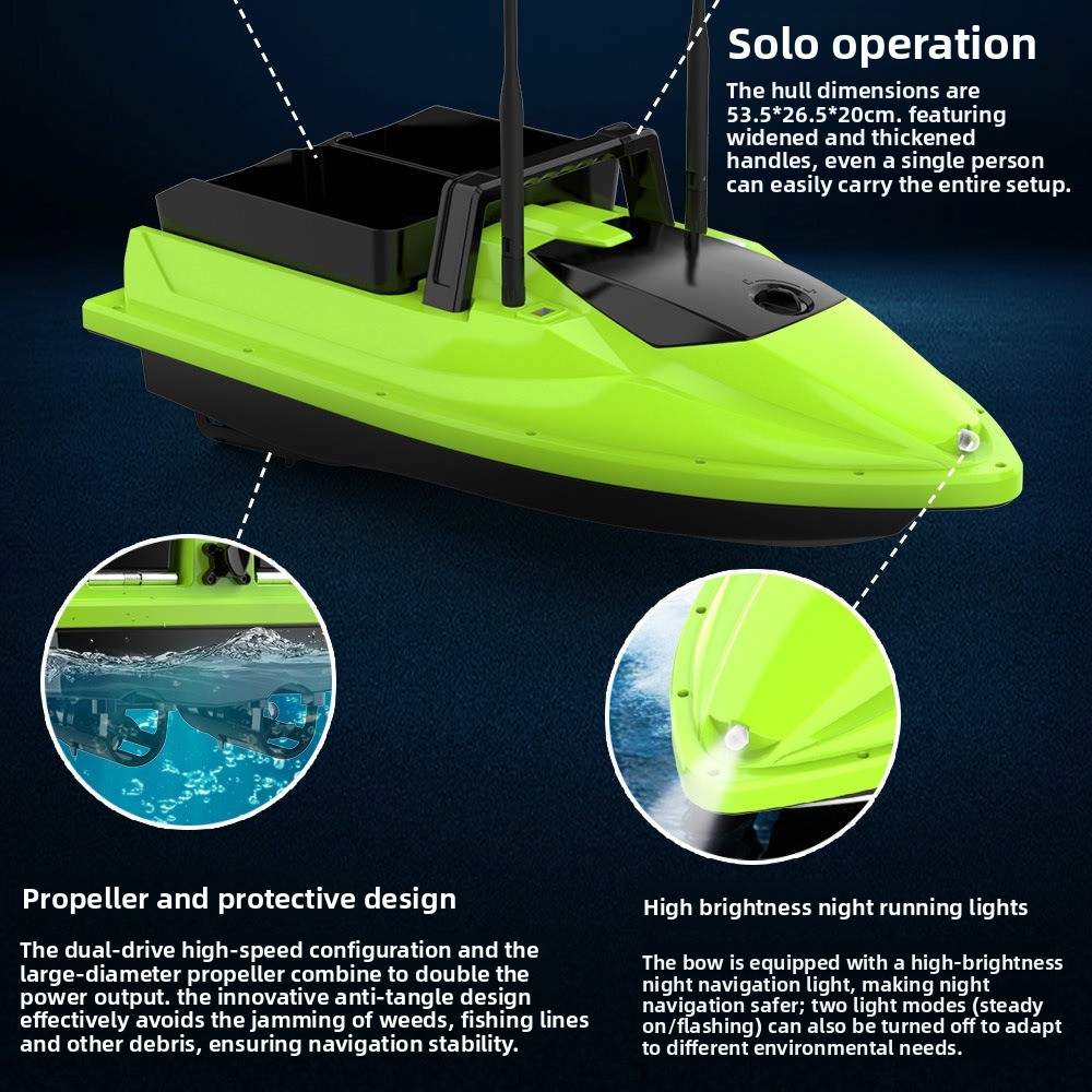 500M RC Visvoerboot Dubbele Si - Fish Finder Cable recensie en prijs