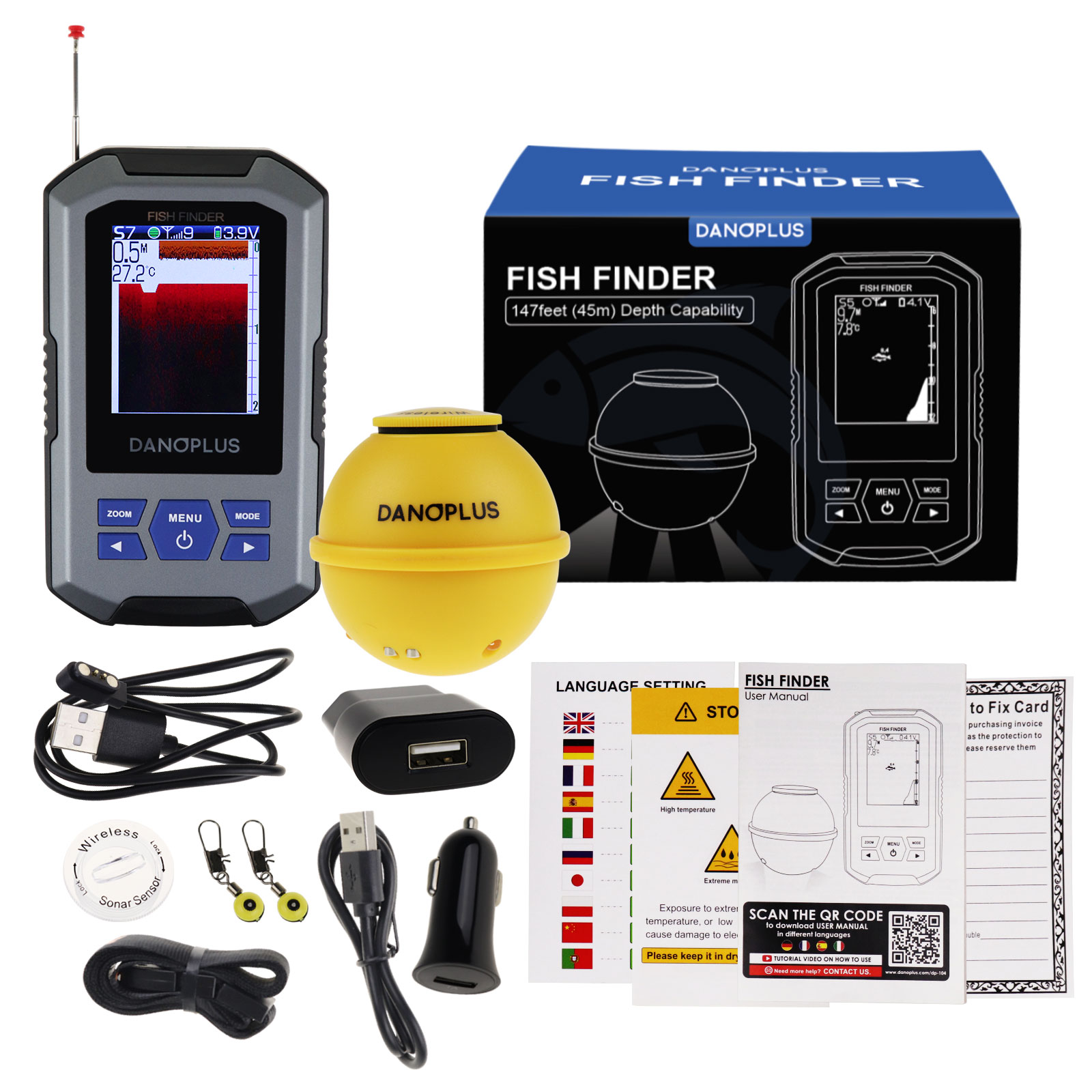 Fishfinder Draadloze sonarsens - Fish Finder recensie en prijs