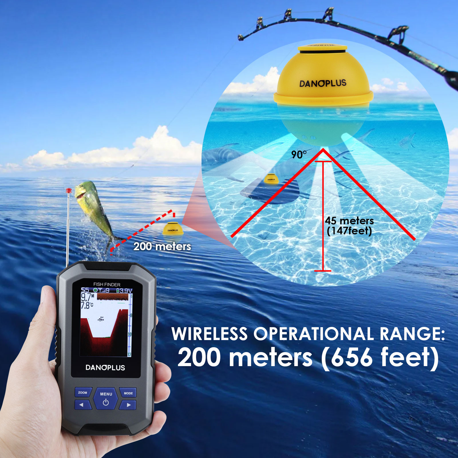Fishfinder Draadloze sonarsens - Fish Finder recensie en prijs