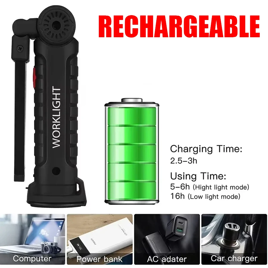 Oplaadbare magnetische werklam - Fishing Light recensie en prijs