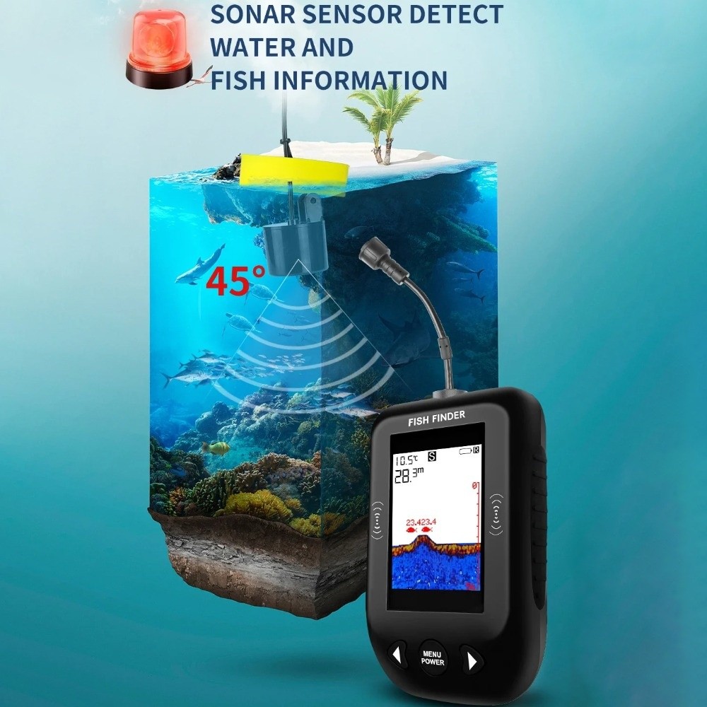 45 graden XF03 Fishfinders LCD - Fish Finder Portable recensie en prijs