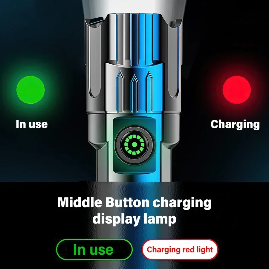 Krachtige LED-zaklamp, USB opl - Fishing Light recensie en prijs