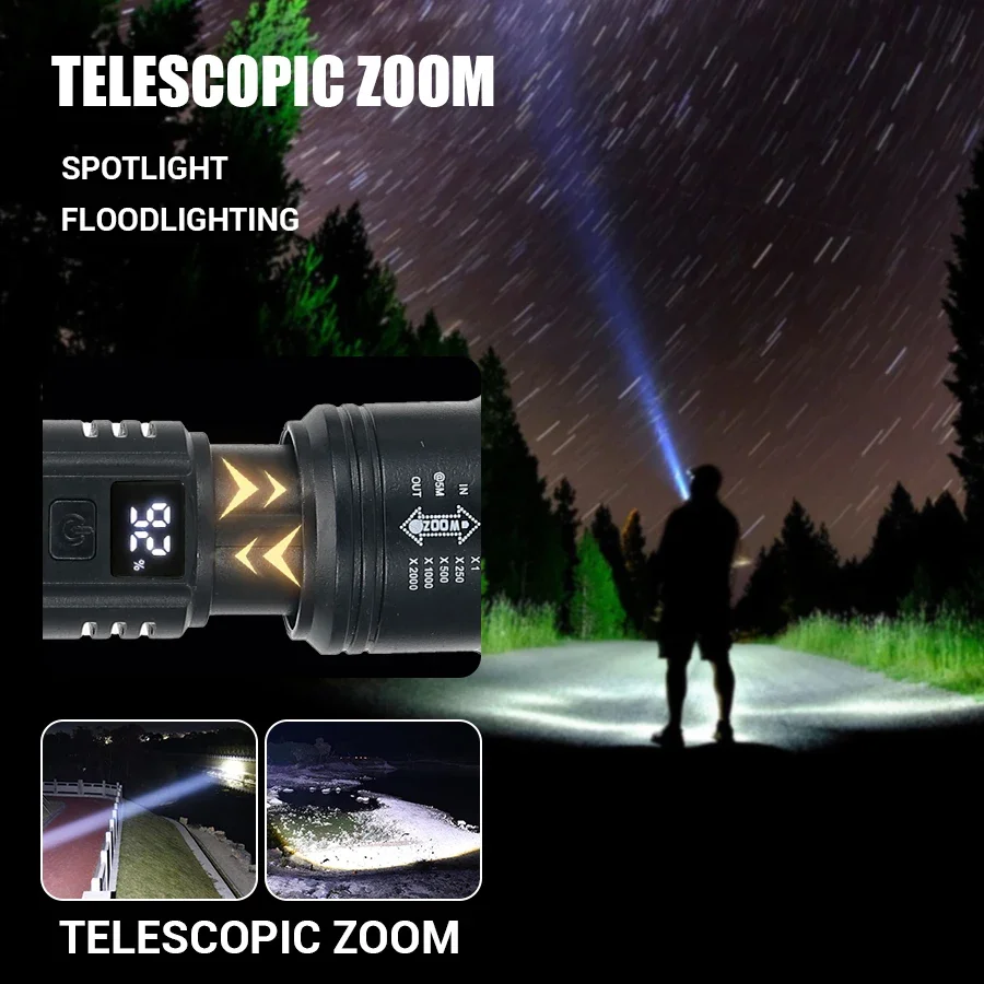 9900lm Krachtige Led Zaklamp B - Fish Finder Battery recensie en prijs