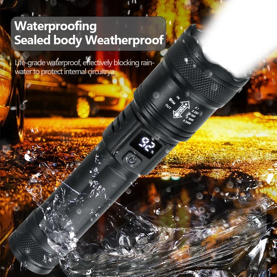 9900lm Krachtige Led Zaklamp B - Fish Finder Battery recensie en prijs