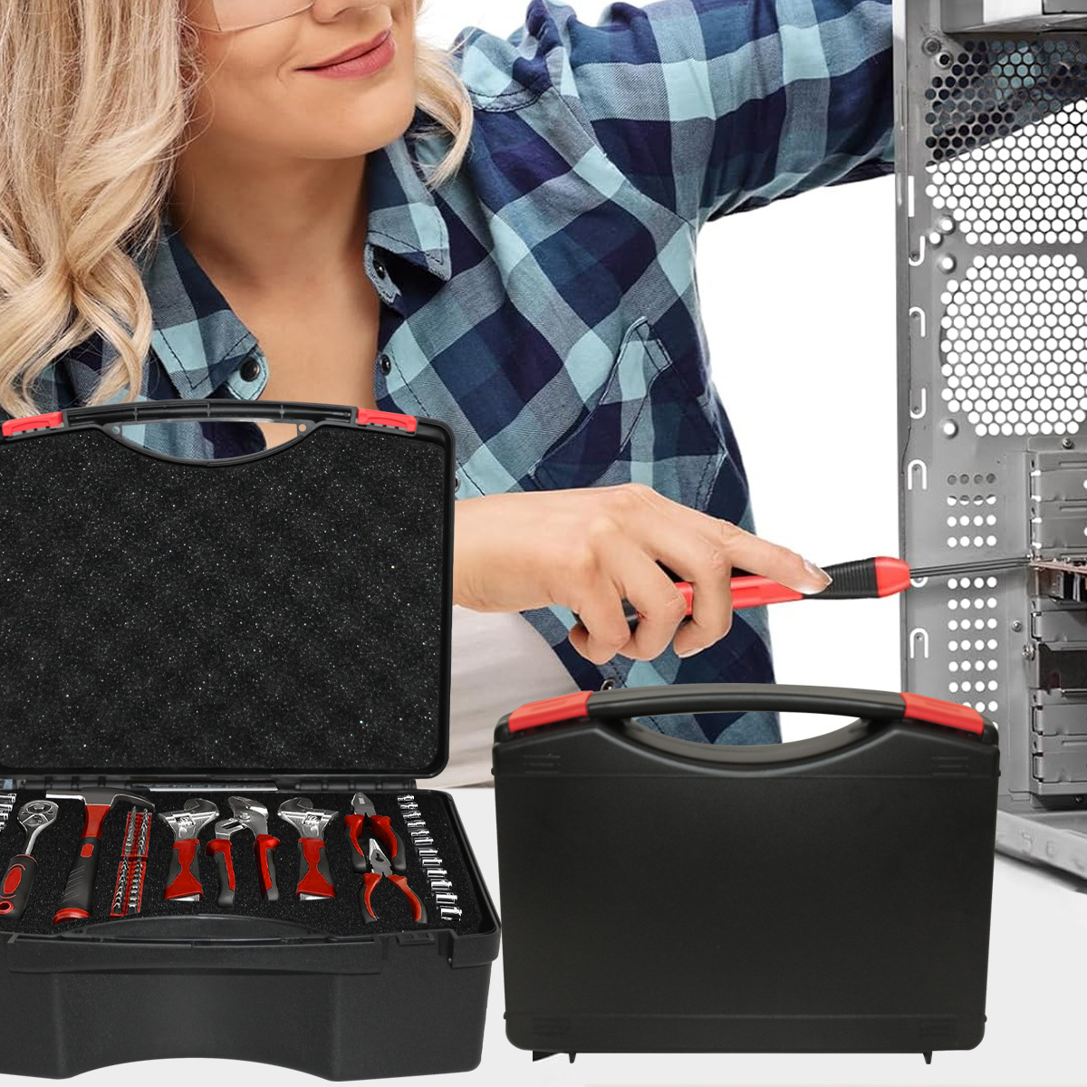 1PC draagbare multifunctionele - Fish Finder Case recensie en prijs