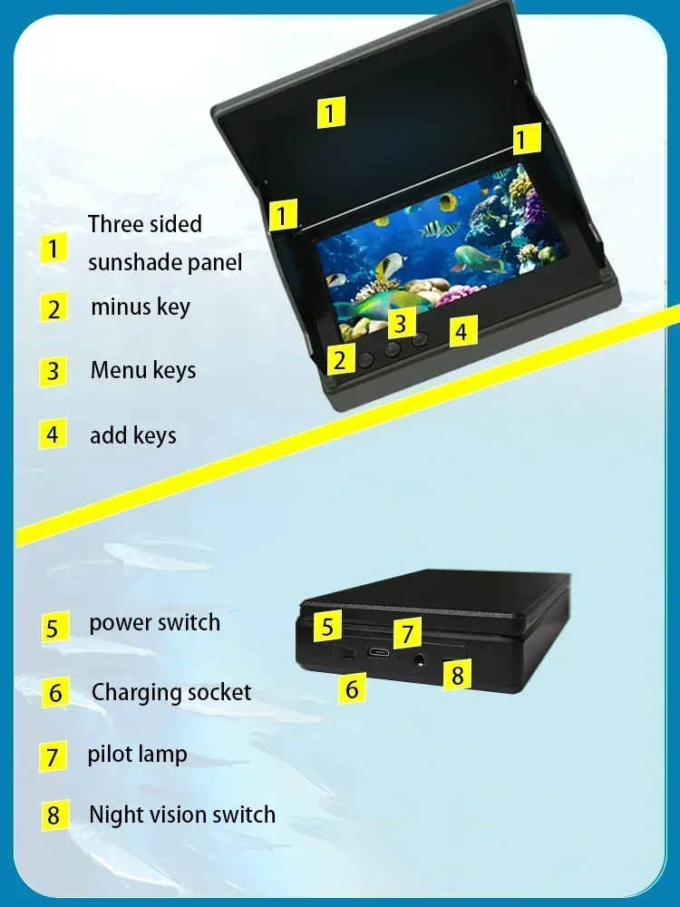 YS43A 4,3-inch visdetector ond - Fish Finder Battery recensie en prijs