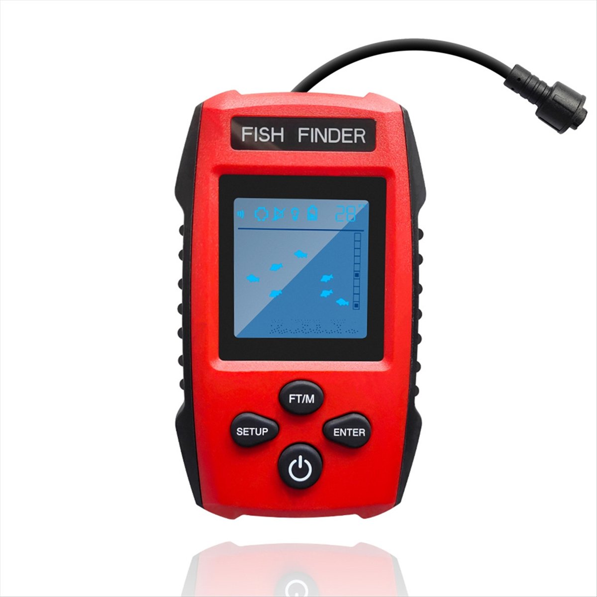 Kleuren LCD Fishfinder Bekabel - Fish Finder Transducer recensie en prijs
