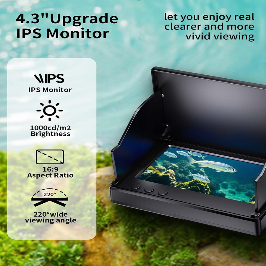FOURQ Handheld 1080P 4.3'' LCD - Fishing Depth Finder recensie en prijs