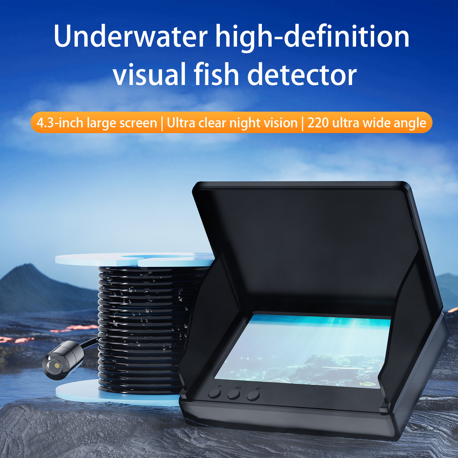 4,3 inch onderwater 15/30M vis - Fishing Camera recensie en prijs