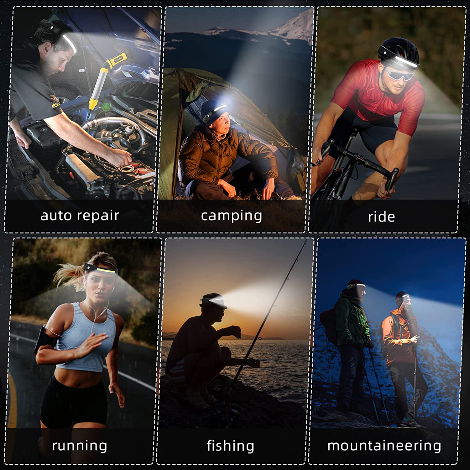 Sensorkoplamp LED-hoofdzaklamp - Fish Finder Battery recensie en prijs