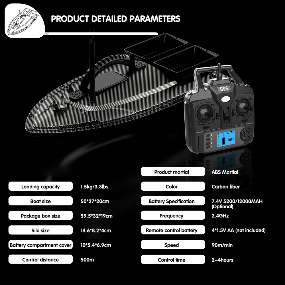 V070 12000Mah/5200Mah Rc Aas B - Fishing Gps recensie en prijs