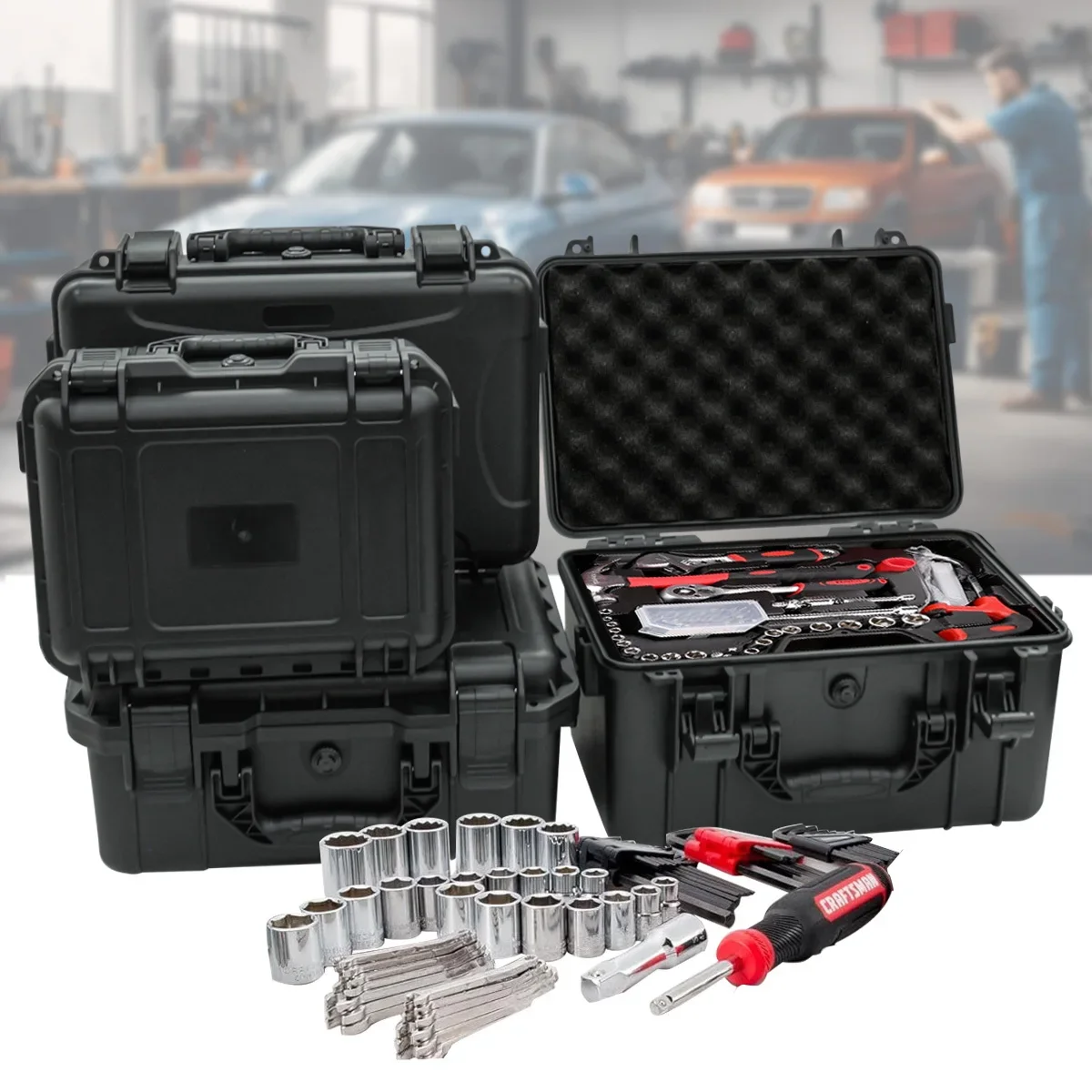 1 draagbare gereedschapskist m - Fish Finder Case recensie en prijs