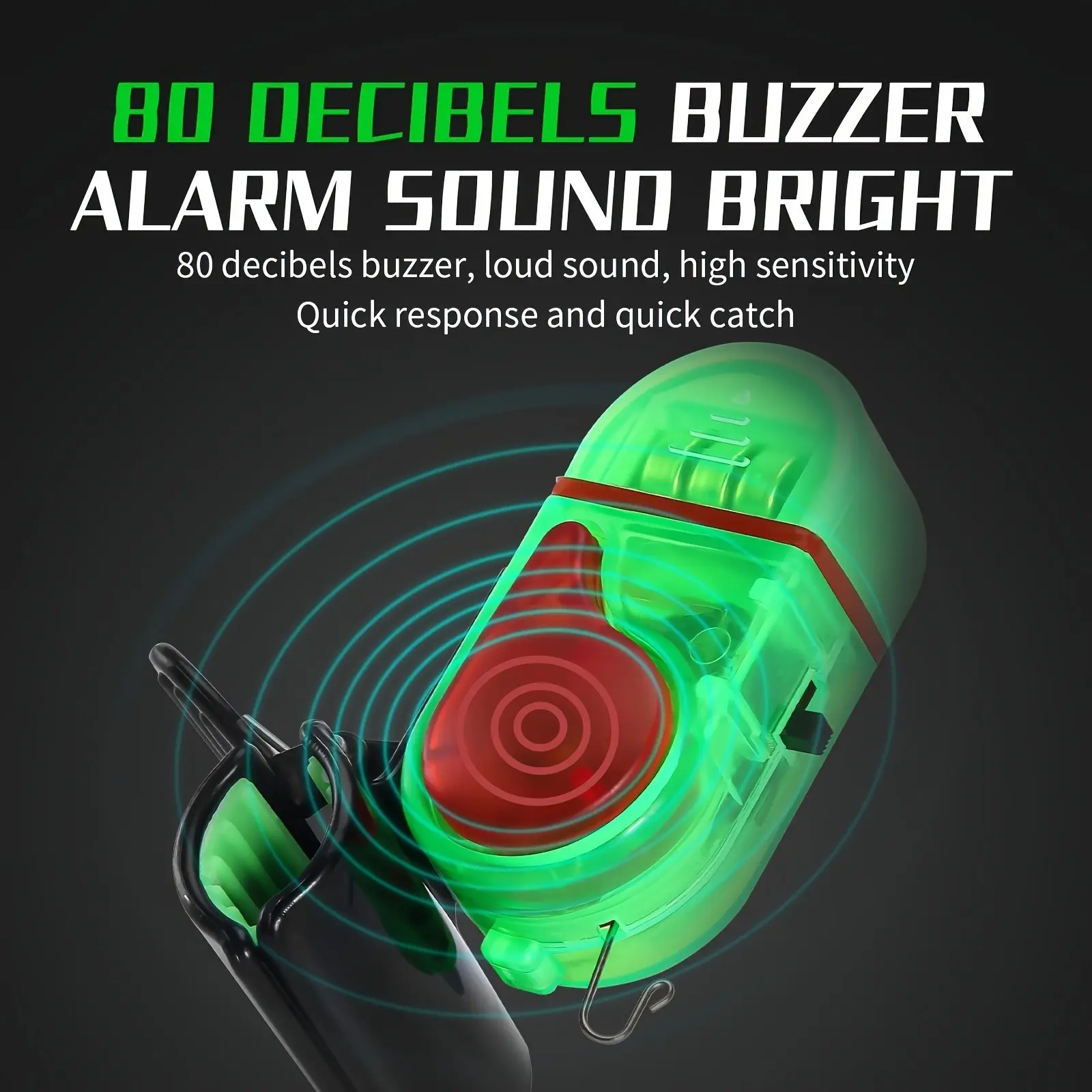 2 stuks LED visbeetmelders, 20 - Bite Indicator recensie en prijs