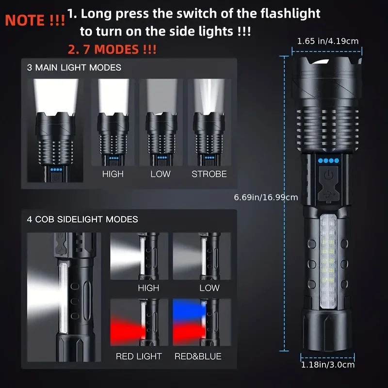 Krachtige LED-zaklamp Batterij - Fishing Light recensie en prijs
