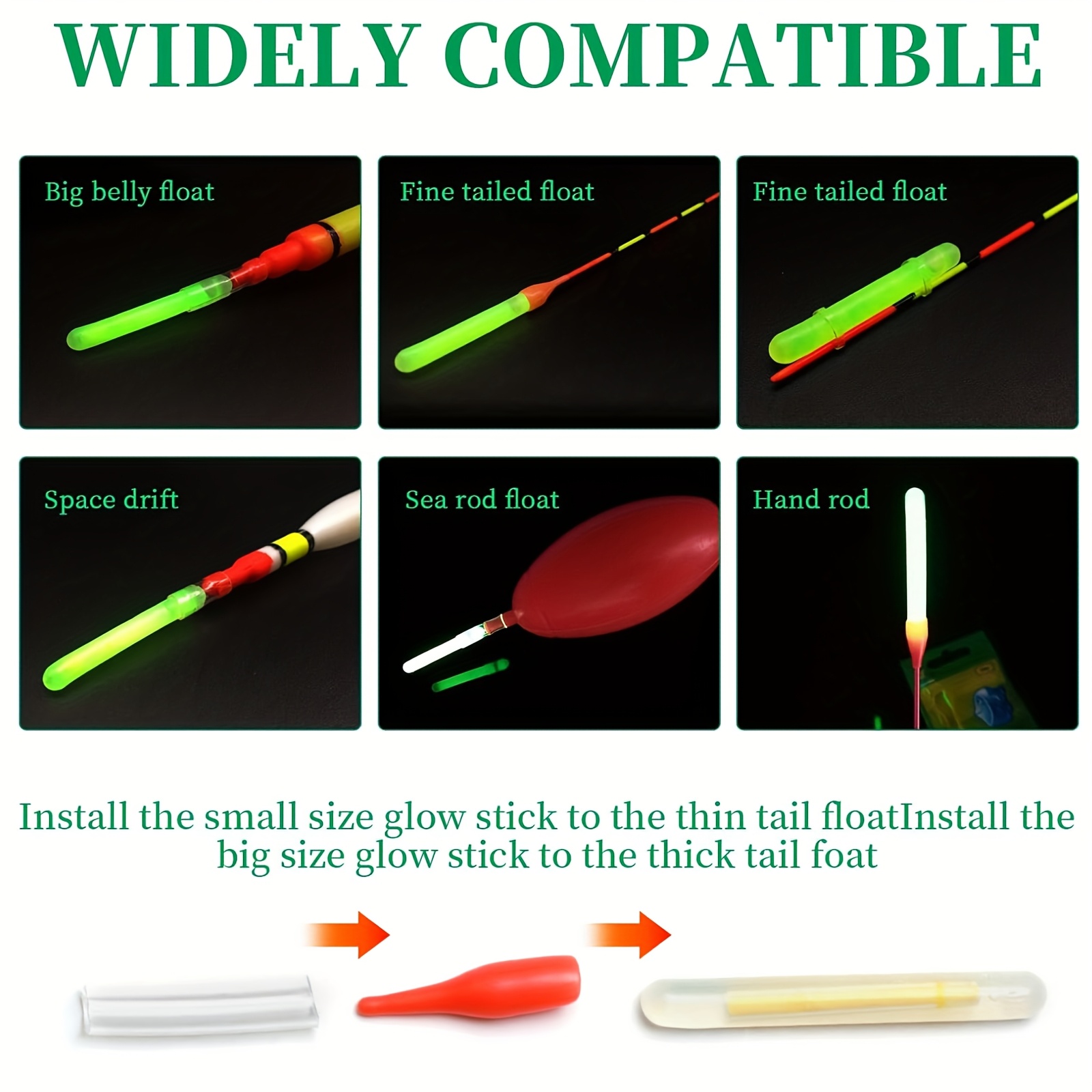 100 STKS Vissen Glow Sticks Se - Bite Alarm recensie en prijs
